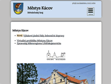 Tablet Screenshot of kacov.cz